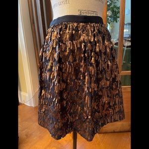 J Crew. All over sequins skirt. Sequins is COPPER in color. Never worn.